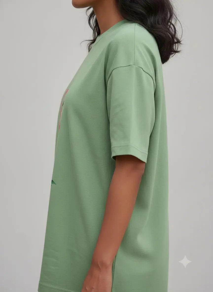 फ्लैमिंगो लव - Oversized Tshirt