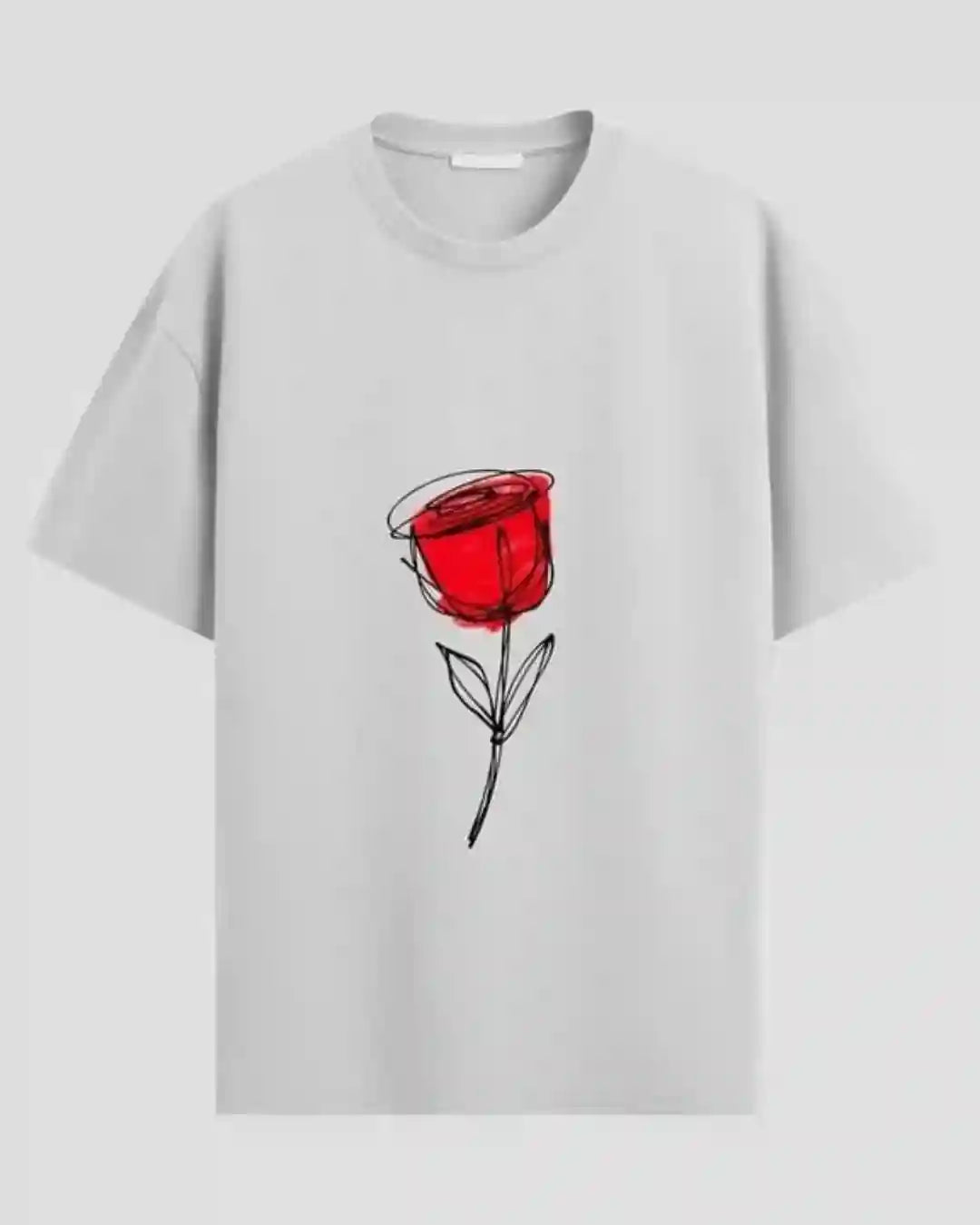The Untouched Rose Oversized T-shirt - Urban Theory Co - Urban Theory