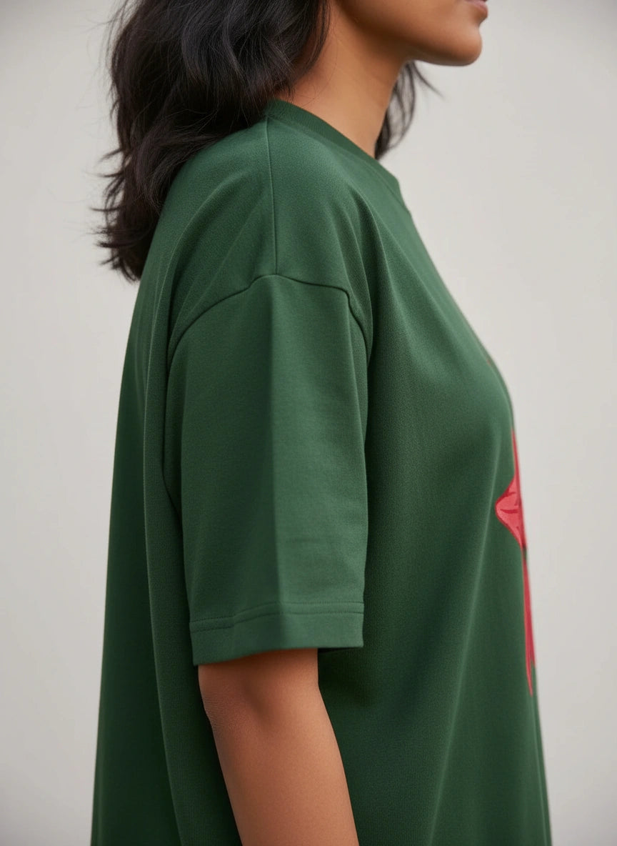 गुड़हल - Oversized Tshirt