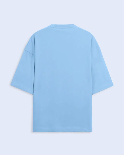 Blue flower - oversized tshirt - lux