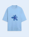 Blue flower - oversized tshirt - lux