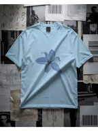 Blue Flower Oversized Tshirt - Urban Theory