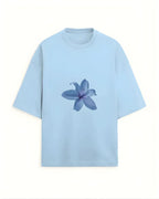 Blue Flower Oversized Tshirt - Urban Theory