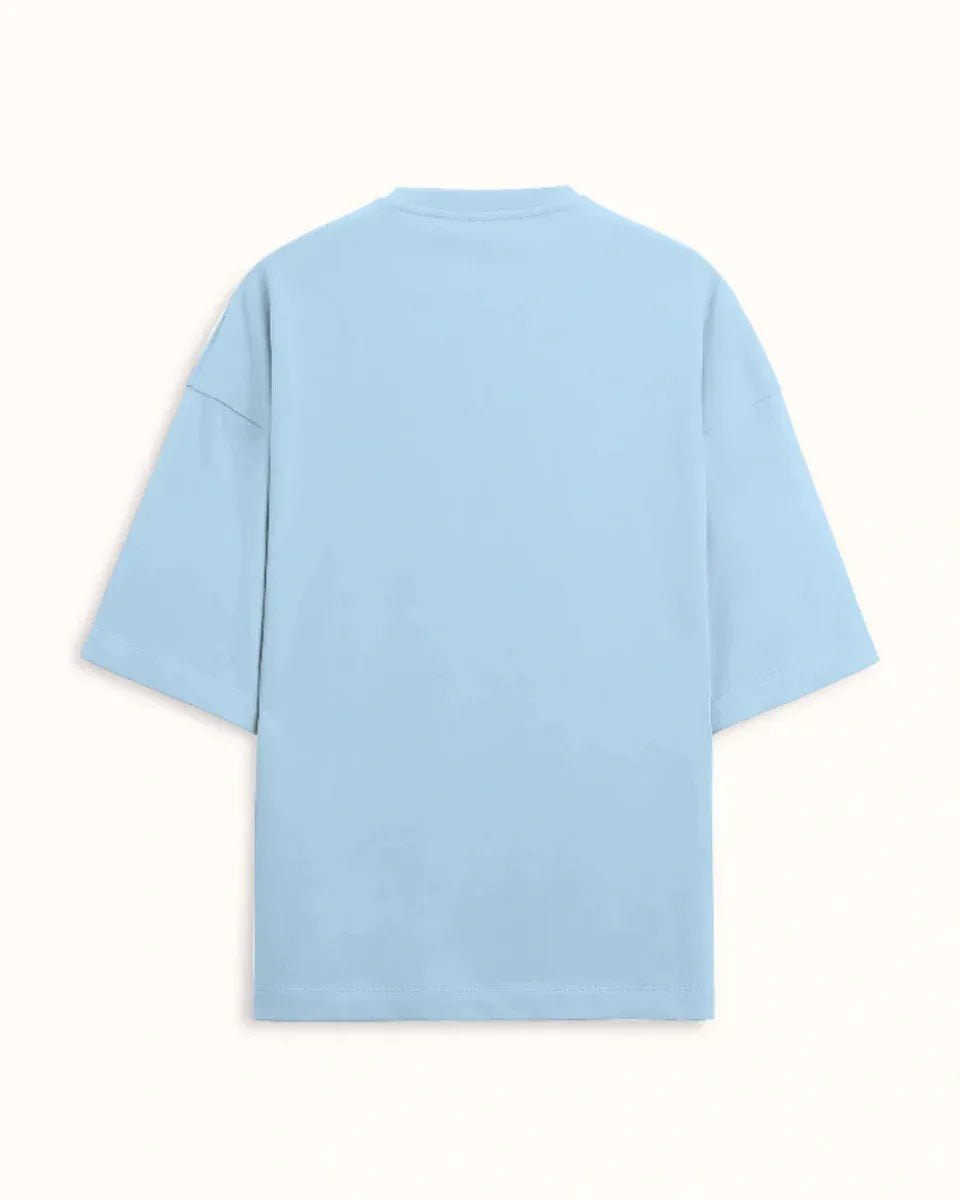 Blue Flower Oversized Tshirt - Urban Theory