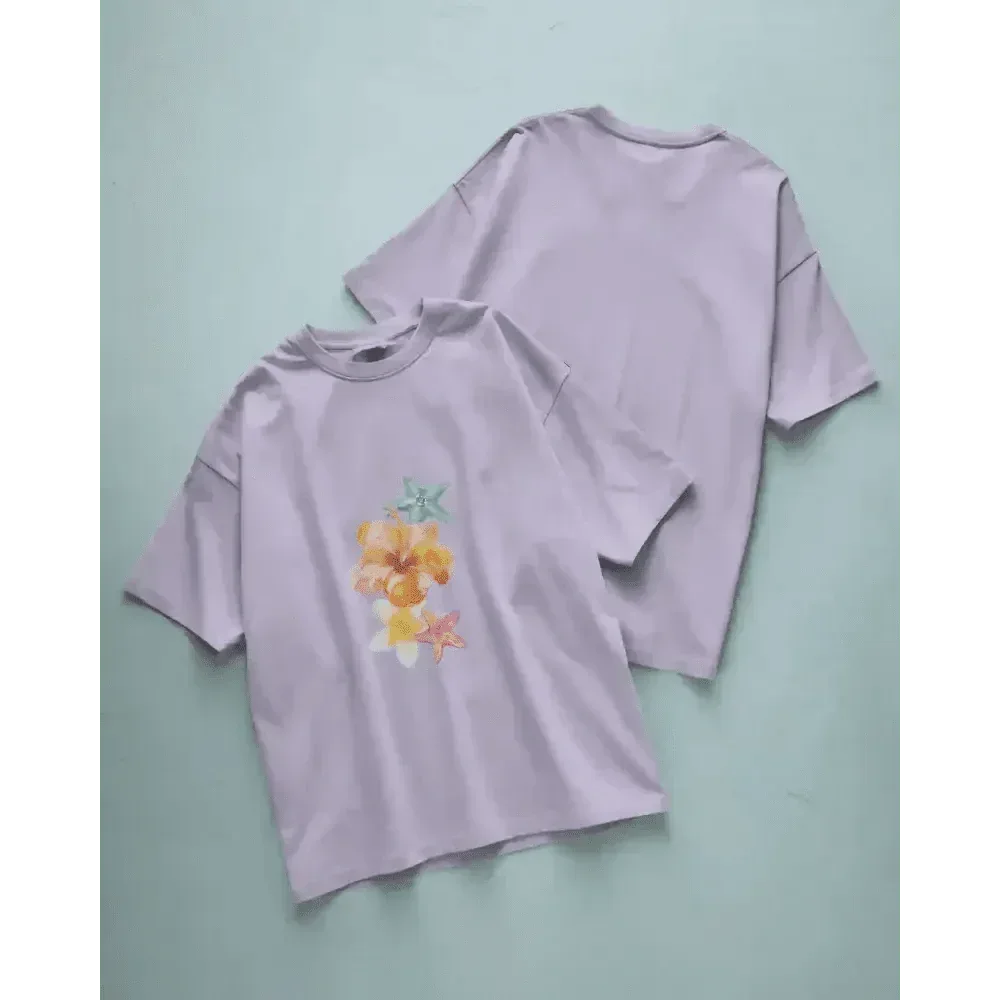 Breathe Oversized Tee Tropical Vibes - Urban Theory