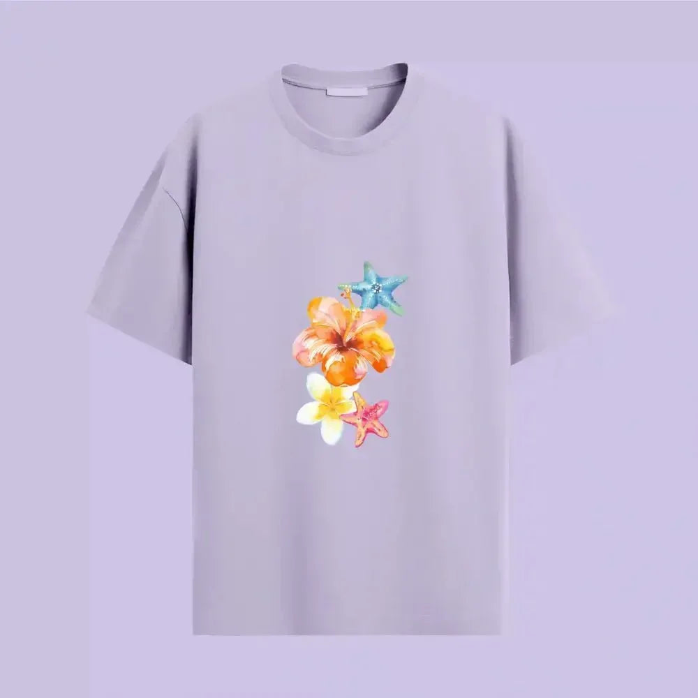 Breathe Oversized Tee Tropical Vibes - Urban Theory