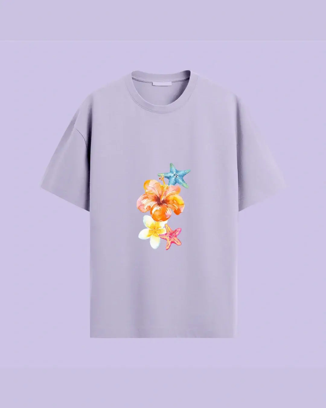 Breathe tropical vibes - oversized tshirt