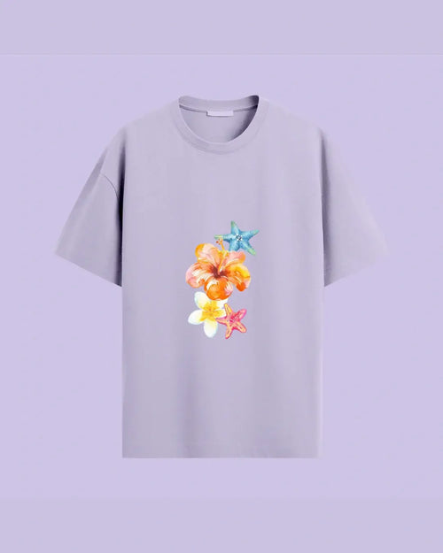Breathe tropical vibes - oversized tshirt