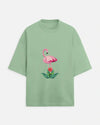 Exquisite flamingo - oversized tshirt - lux