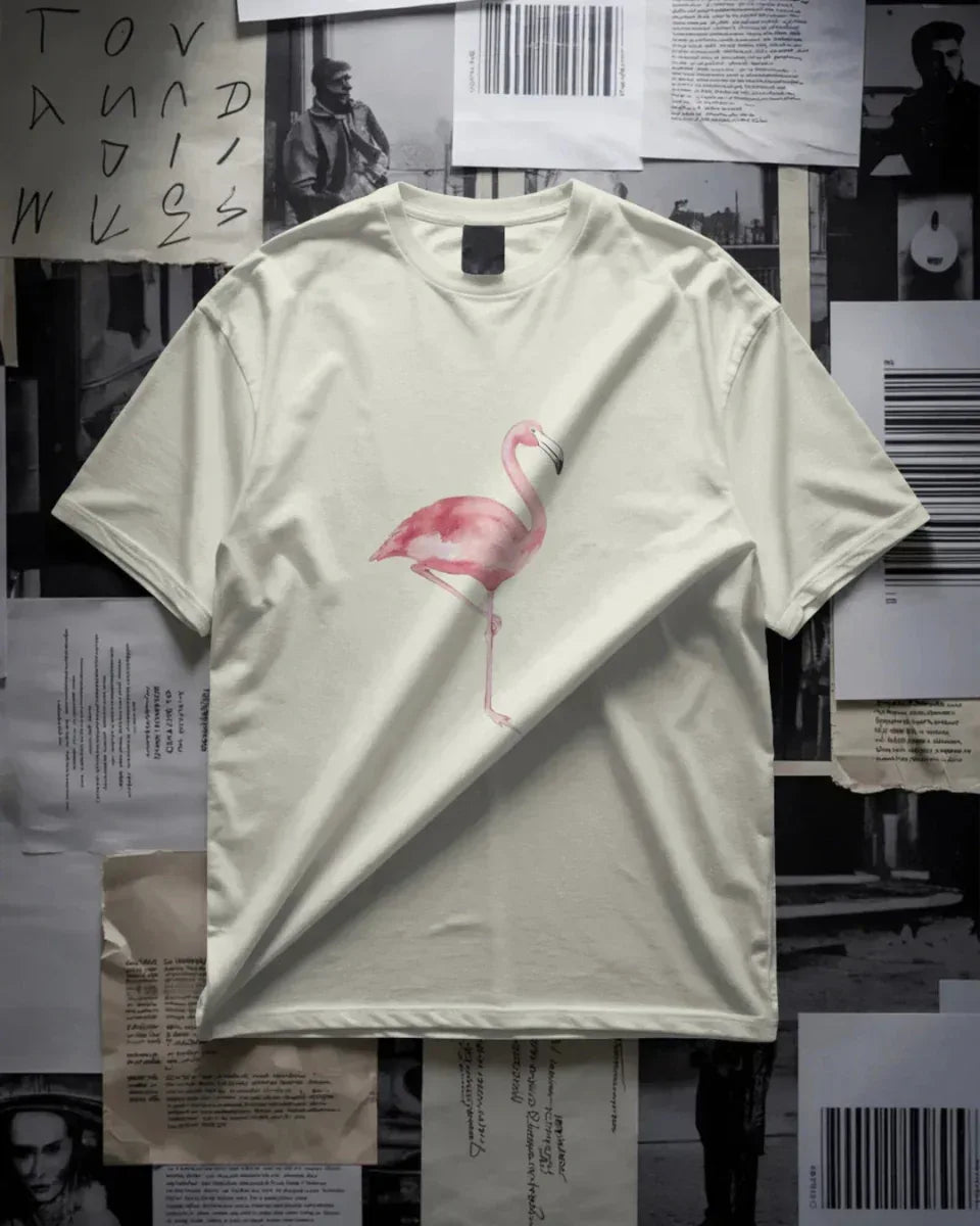 Flamingo Oversized Tshirt - Urban Theory