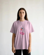 Flower crown - oversized tshirt - lux