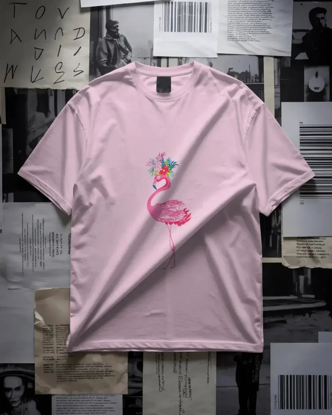 Flower crown - oversized tshirt - lux