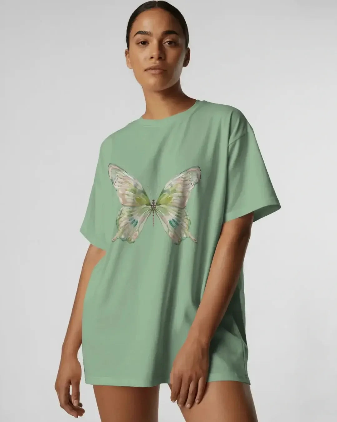 Jade butterfly - oversized tshirt - lux