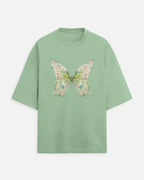 Jade butterfly - oversized tshirt - lux