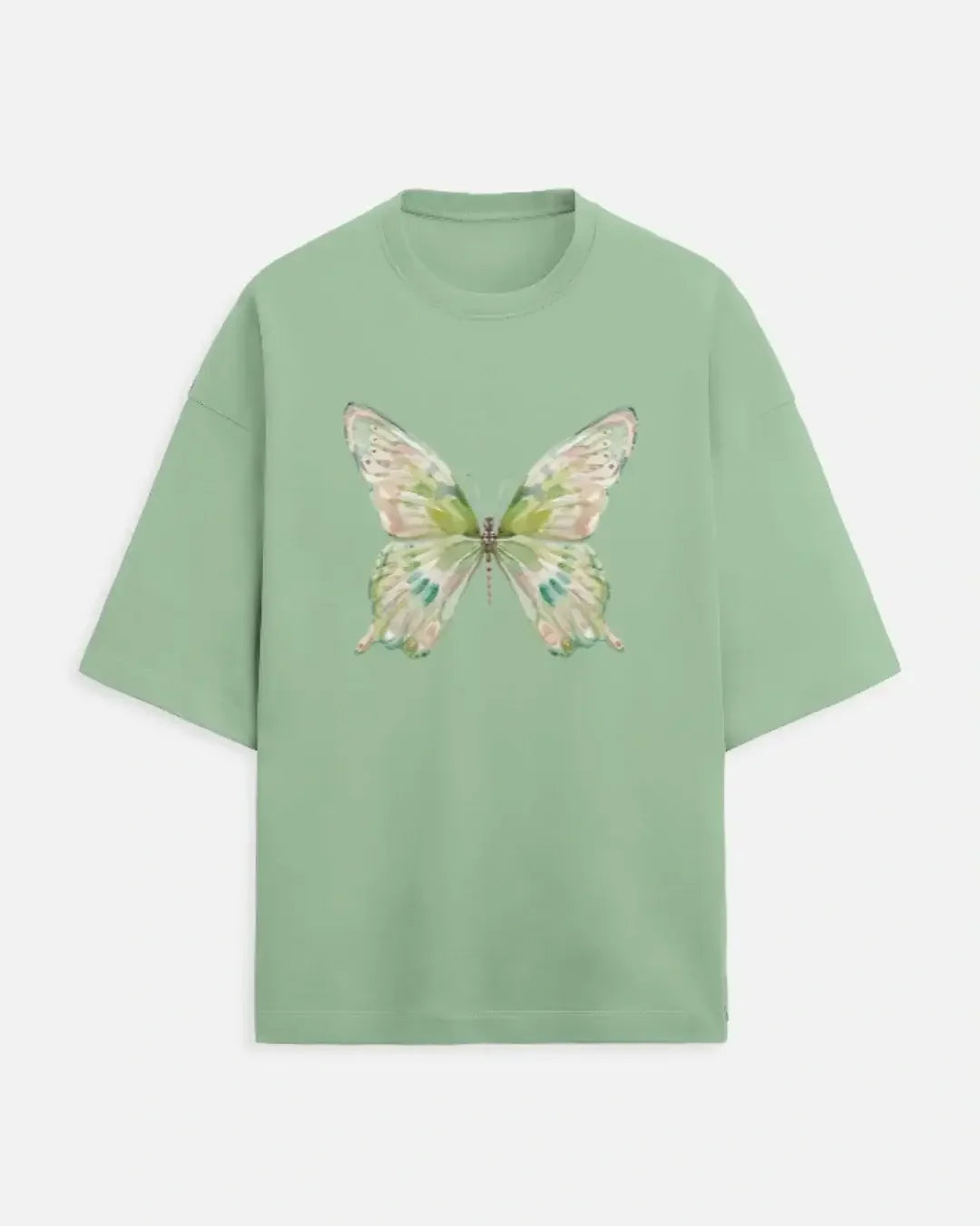 Jade butterfly - oversized tshirt - lux