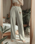 Luxurious embroidered - relaxed fit sweatpant - sweatpants
