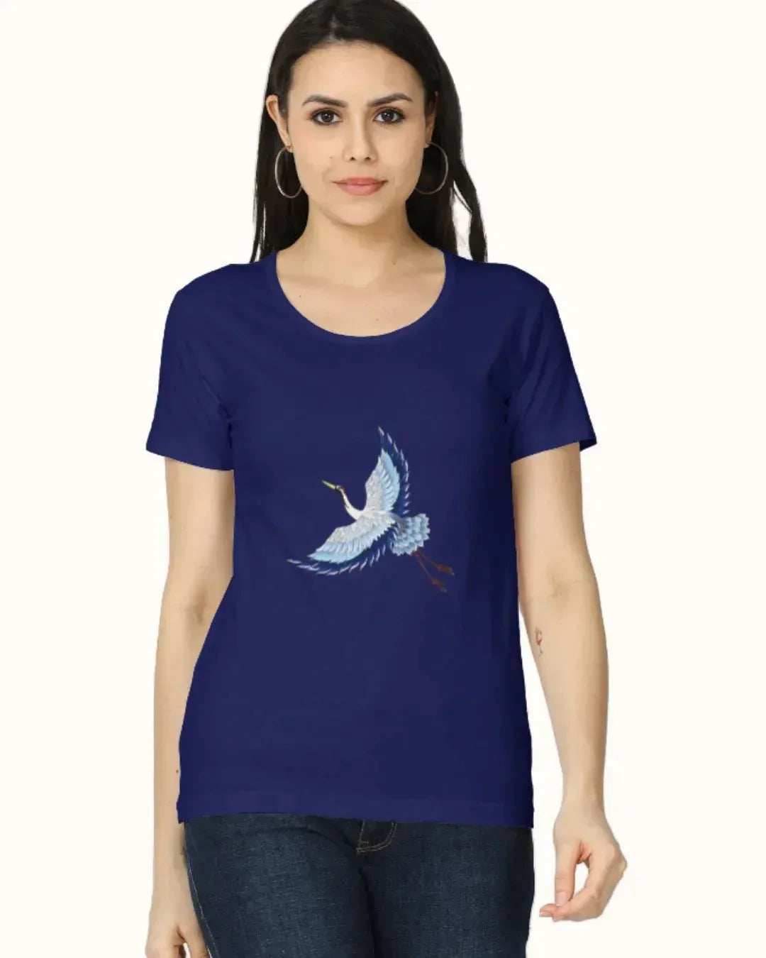 Manchurian Crane Regular Fit Tshirt - Urban Theory