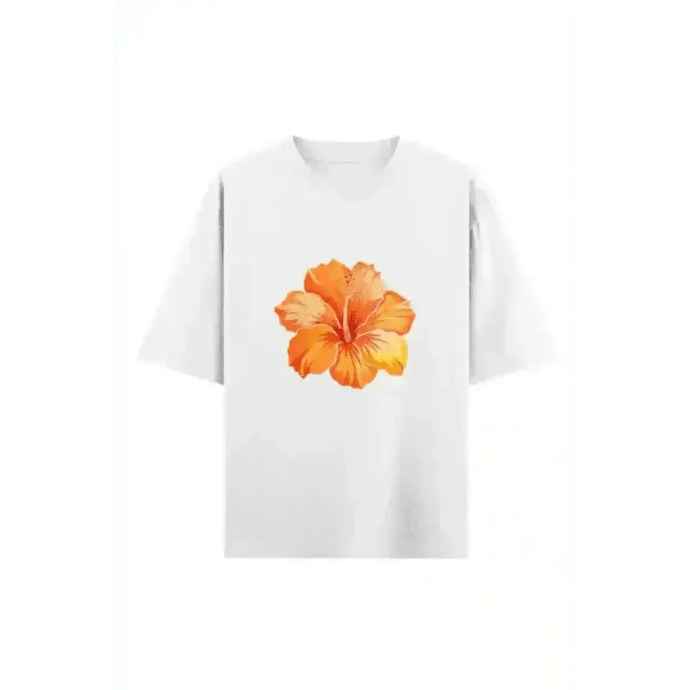 real-warmth-oversized-tee-with-hibiscus-glow-5711858 - Urban Theory