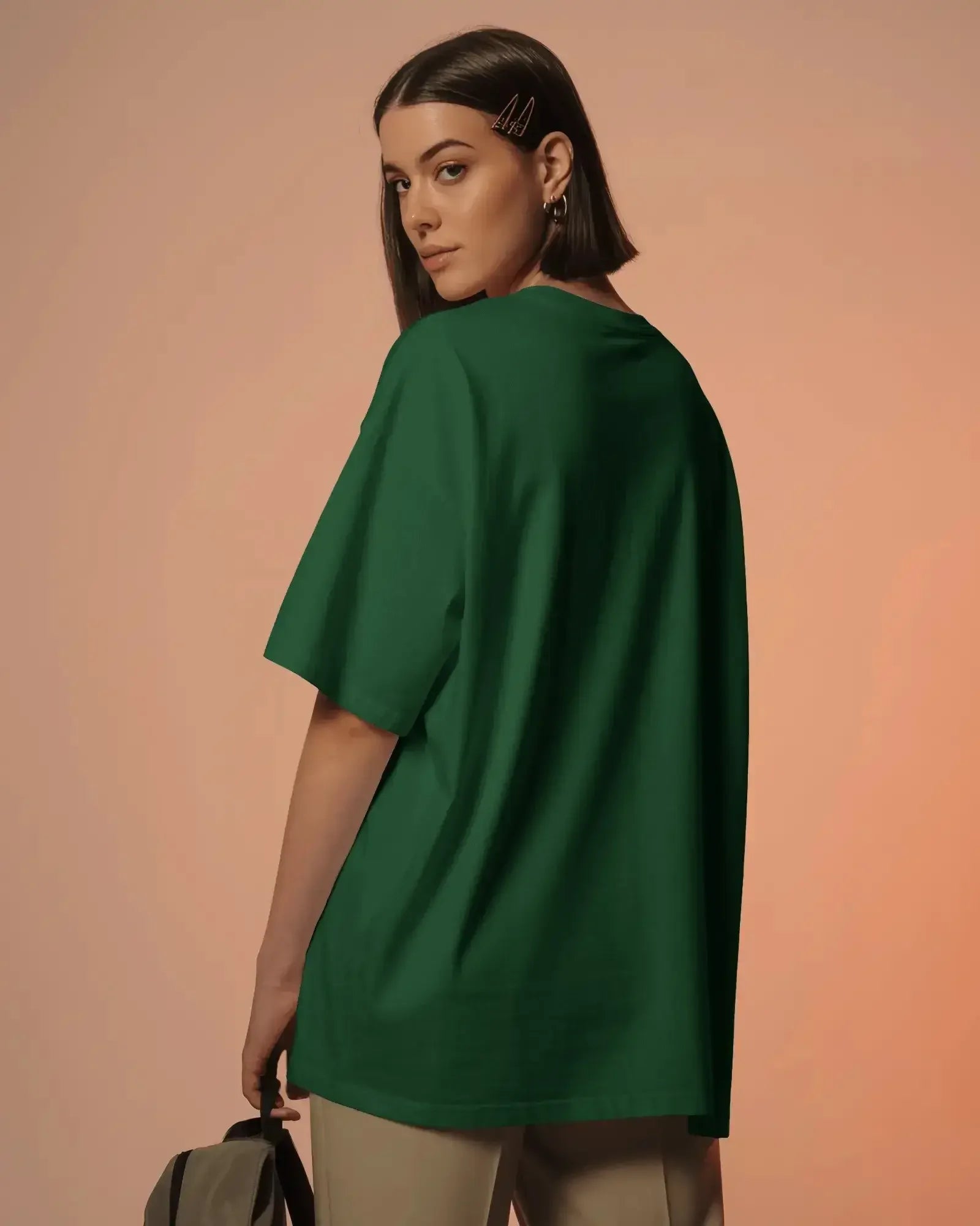 Red hibiscus - oversized tshirt