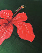 Red hibiscus - oversized tshirt