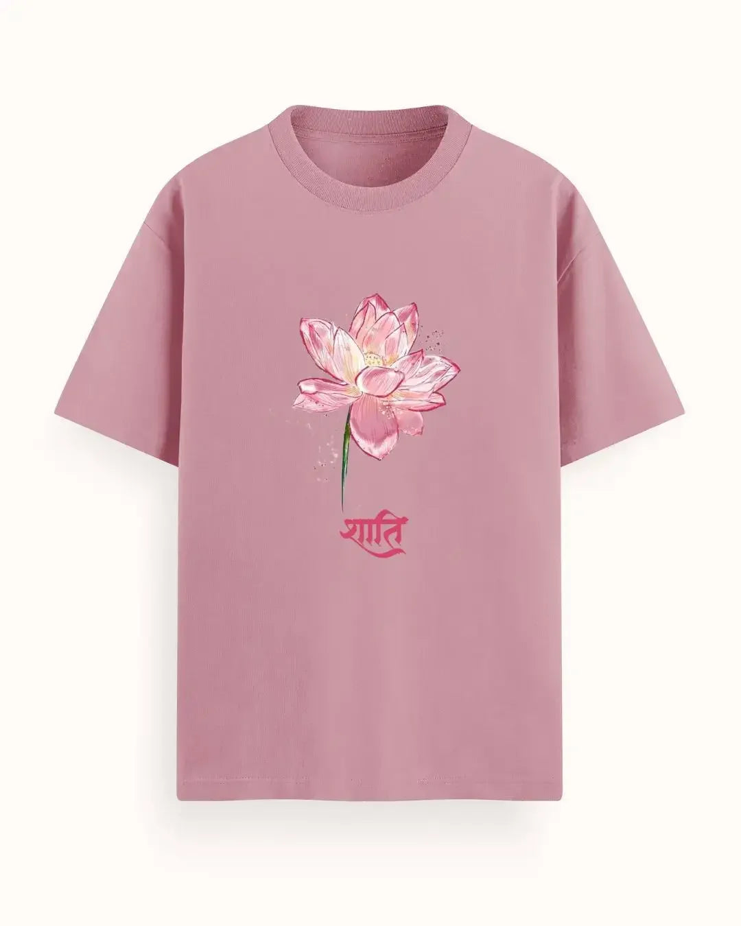 शांति - oversized tshirt - shabd oversized tees