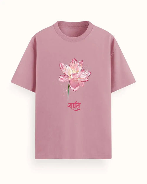 शांति - oversized tshirt - shabd oversized tees