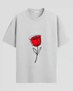 Untouched rose - oversized tshirt