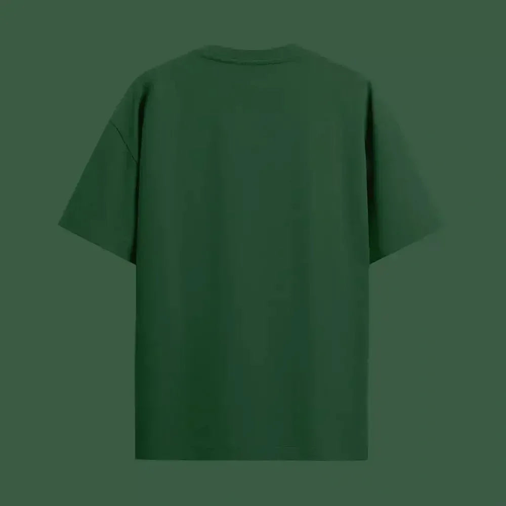 Amour Oversized T Shirt in Bottle Green - Urban Theory